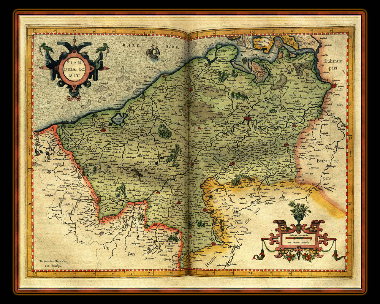 "Gerhard Mercator 1595 World Atlas - Cosmographicae" - Wallpaper No. 56 of 106. Right click for saving options.