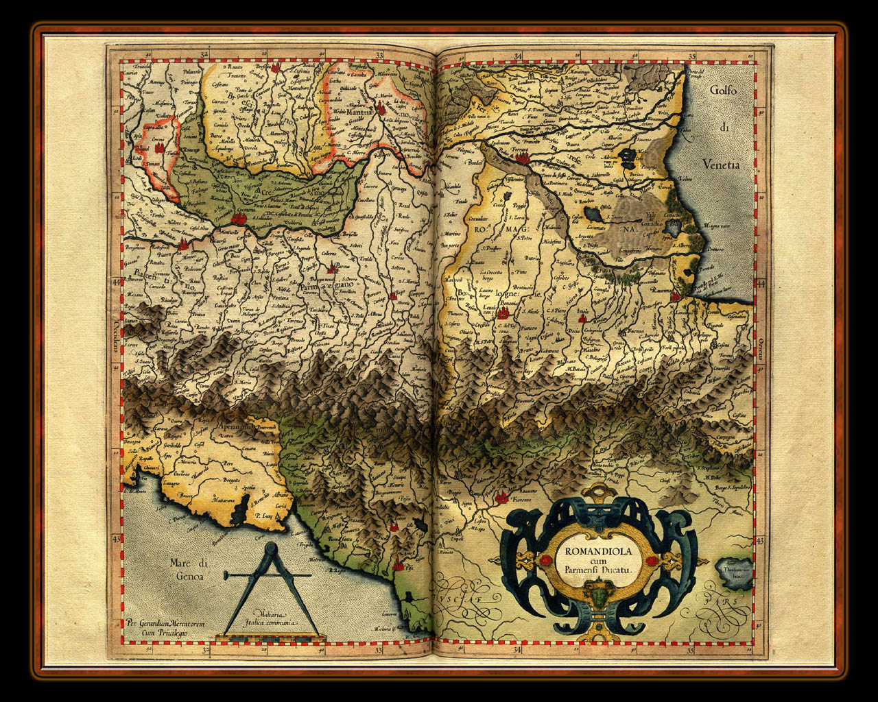 "Gerhard Mercator 1595 World Atlas - Cosmographicae" - Wallpaper No. 18 of 106. Right click for saving options.