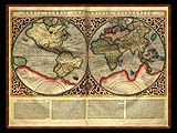 "Gerhard Mercator 1595 World Atlas - Cosmographicae" - Wallpaper No.106.  Click for 640x480 or select another size.