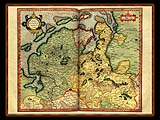 "Gerhard Mercator 1595 World Atlas - Cosmographicae" - Wallpaper No.46.  Click for 640x480 or select another size.