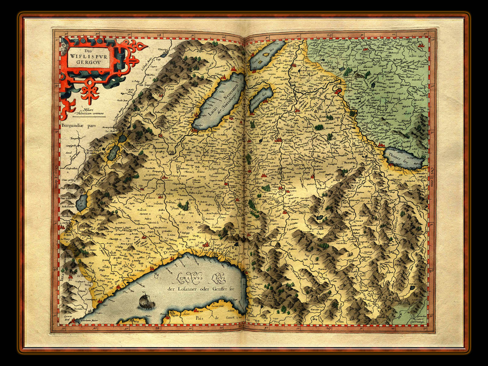 "Gerhard Mercator 1595 World Atlas - Cosmographicae" - Wallpaper No. 59 of 106. Right click for saving options.
