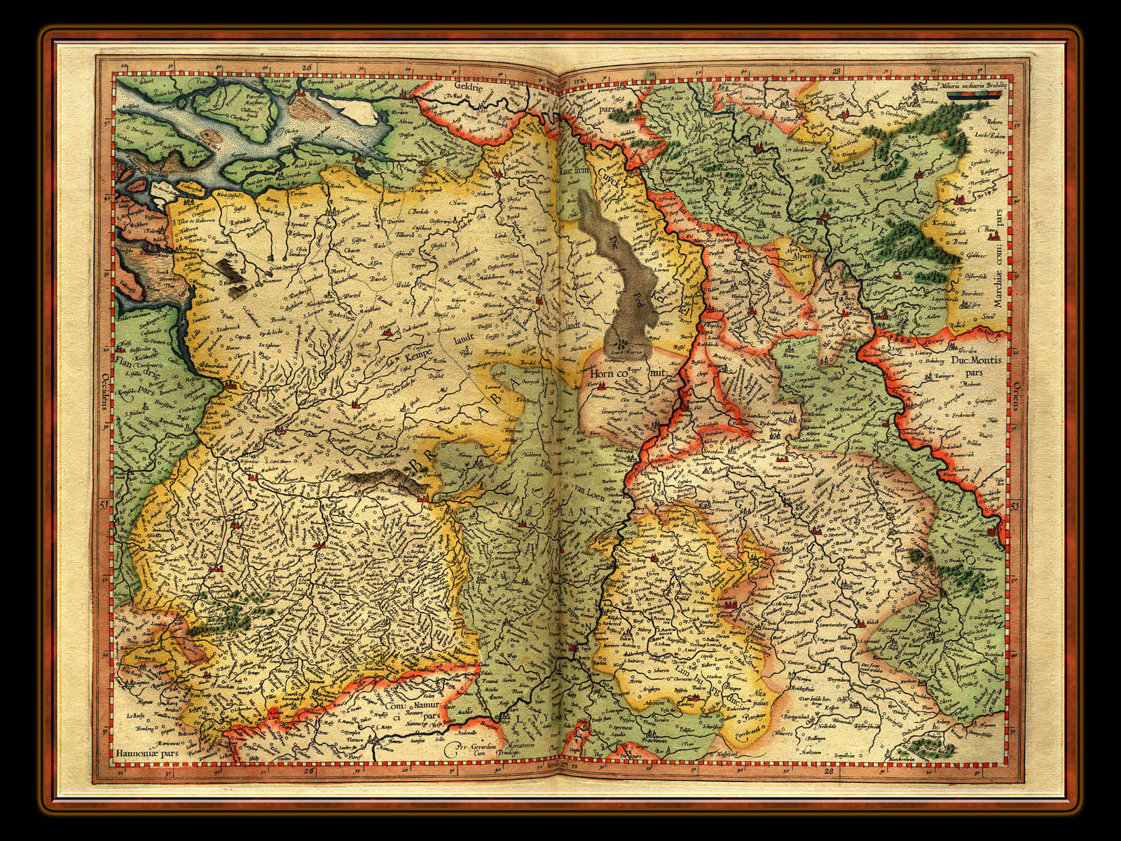 "Gerhard Mercator 1595 World Atlas - Cosmographicae" - Wallpaper No. 55 of 106. Right click for saving options.