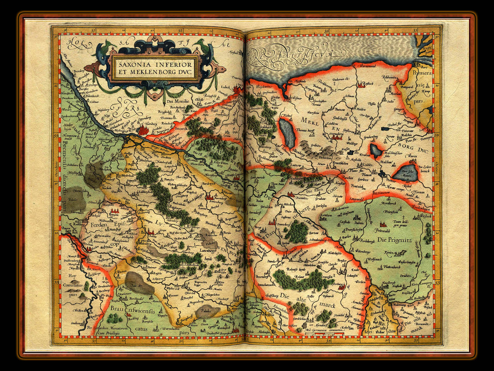 "Gerhard Mercator 1595 World Atlas - Cosmographicae" - Wallpaper No. 37 of 106. Right click for saving options.