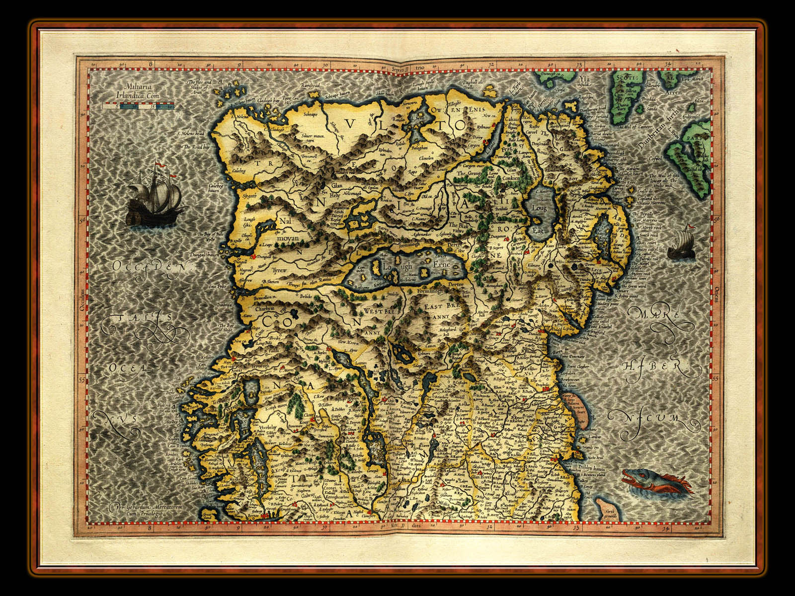 "Gerhard Mercator 1595 World Atlas - Cosmographicae" - Wallpaper No. 94 of 106. Right click for saving options.