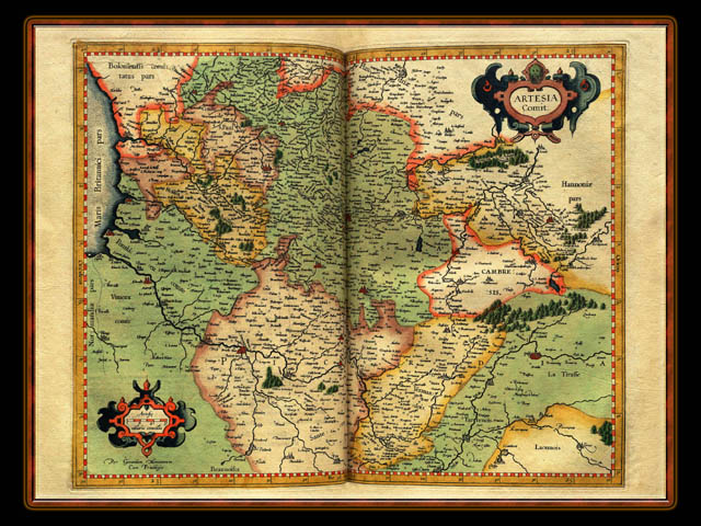 "Gerhard Mercator 1595 World Atlas - Cosmographicae" - Wallpaper No. 51 of 106. Right click for saving options.
